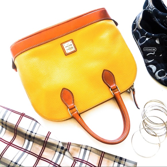 Dooney & Bourke Handbags - Dooney & Bourke Pebble Grain Zip Zip Satchel